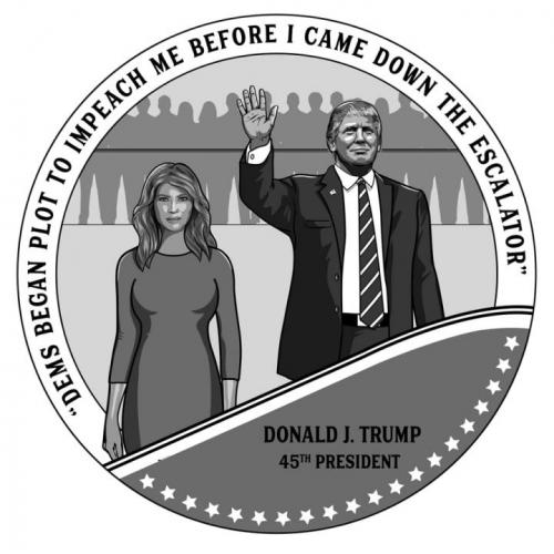 trump in black & white