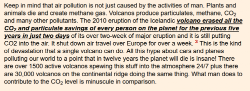 ANTHROPOGENIC WARMING, POLLUTION, CLIMATE IMPACT IS NOTHING COMPARED TO VOLCANOES