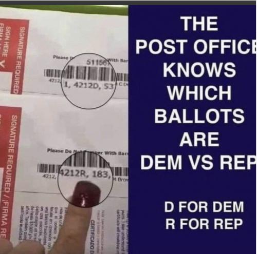 PO knows D or R ballots