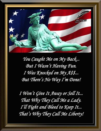 Lady Liberty on Her Back