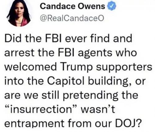 M Candace insurrection entrapment