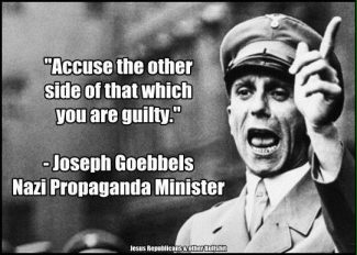 always accuse the other side