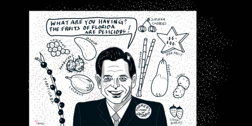 Ron DESANTIS NFT POLITICAL CARTOON FARMERS