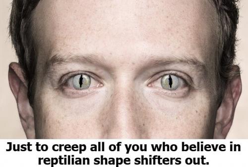 Reptilian Shape Shifters Zuckerberg