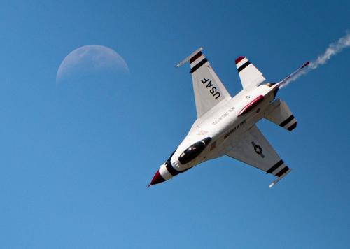 Thunderbirds and the moon