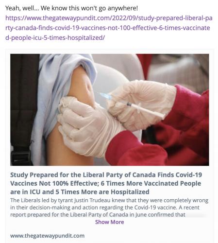 Canada vax stinks