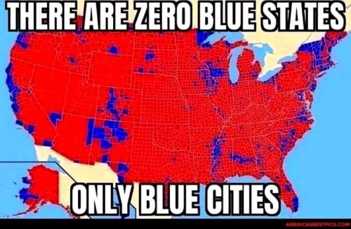 Zero Blue States ~ONLY Blue Cities~