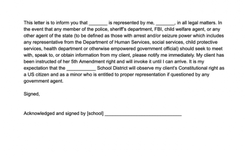 school letter