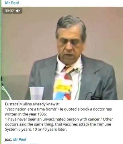 eustache mullins - no cancer