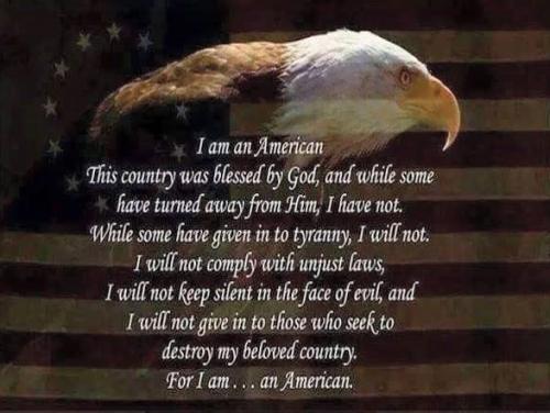 American - I will not give in