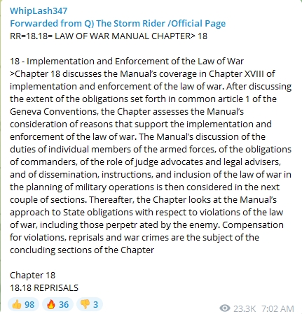 RR=18.18= LAW OF WAR MANUAL CHAPTER 18