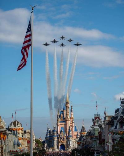 Thunderbirds over Disneyworld