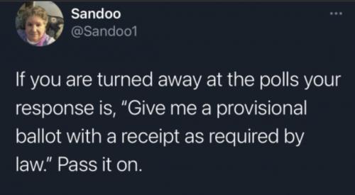 provisional ballot & receipt