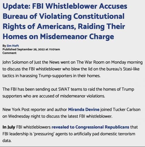 FBI target domestic terrior