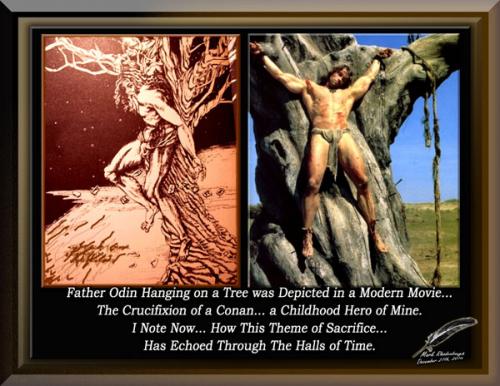 Odin Hanging on a Tree ~Depicted in Moden Movie~