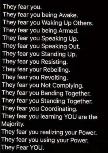 M They fear