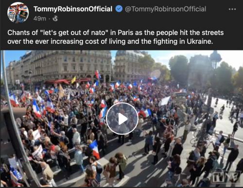 Paris protest NATO