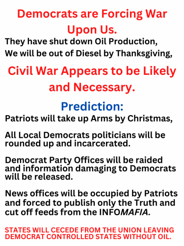 Democrats are Forcing war Upon Us.