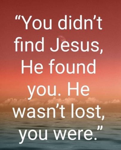 he was not lost