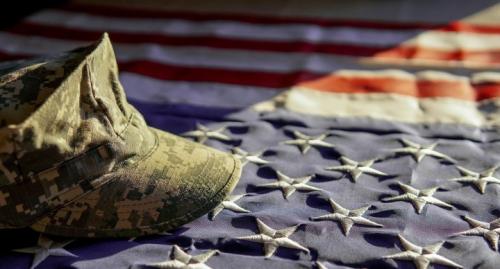 Flag - With Marine cover