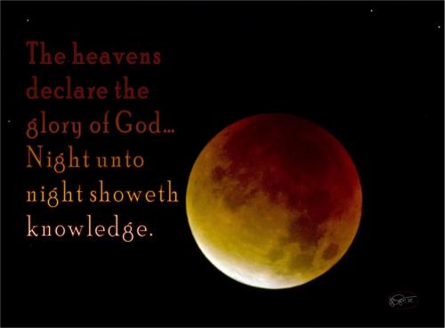 The heavens declare