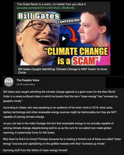 Gate climate crisis a sham