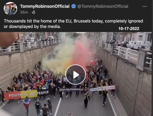 Brussels protest EU