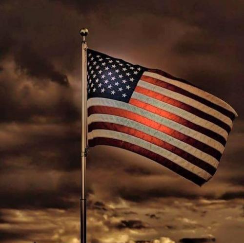 Flag - With sun behind...