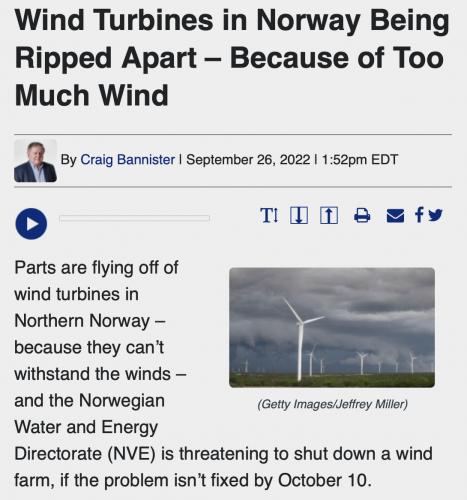 Norway wind turbine