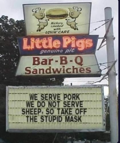 We don't serve sheep