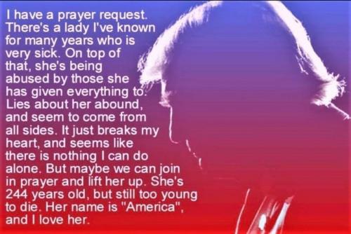 Prayer Request from Donald Trump