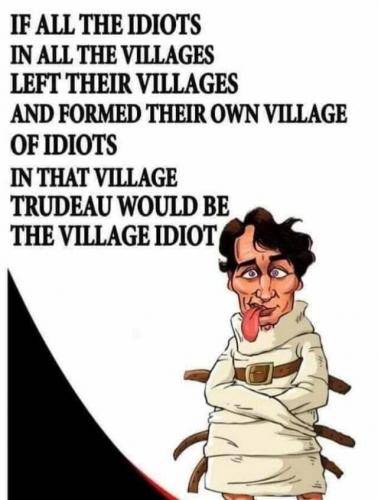 Justin trudeau - village idiot