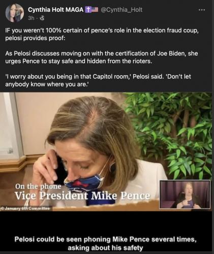 Pelosi concern Pence