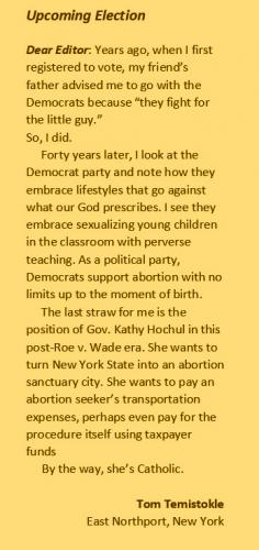 upcoming election