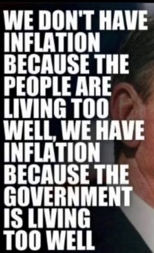 Inflation - government is living too well 2