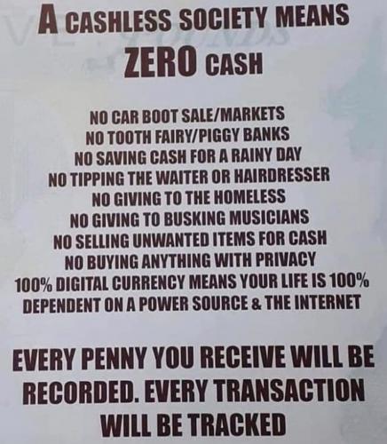 no to cashless