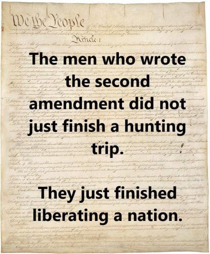 2nd Amendment - Just liberated a nation