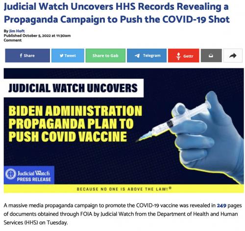 JW covid propaganda