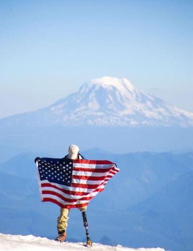 Flag - Mountain snow