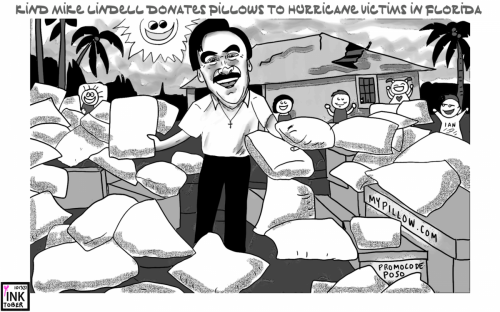 Inktober 2022 kind mike lindell political cartoon nft