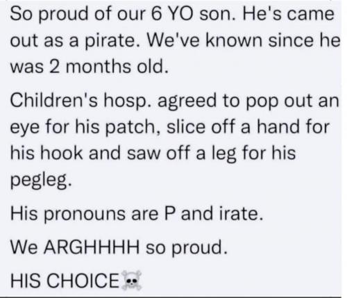 6 YO pirate
