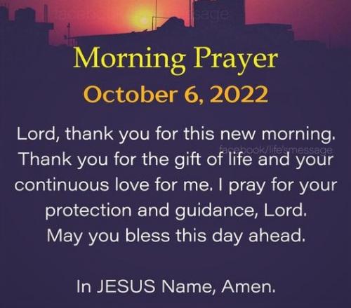 100622 - Bless day ahead
