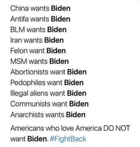 want Biden