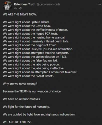 relentless truth