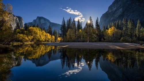 California-Yosemite-National-Park-mountains-forest-lake-sunrise_1920x1080