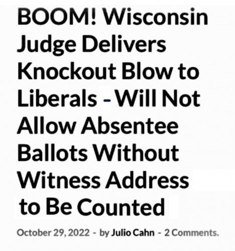 WI absentee ballots