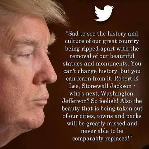 trump on history