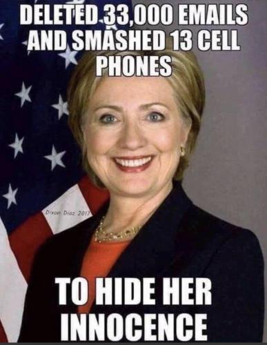 Hillary hide innocence