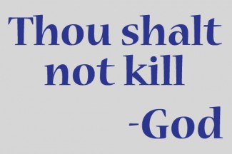 thou shall not kill