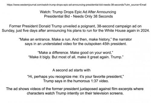 Trump first 2 ads 2024